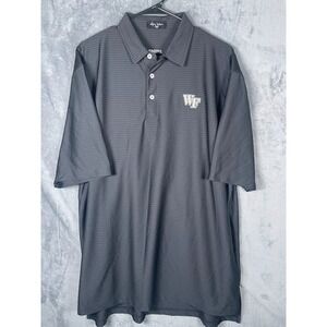 Wake Forest Demon Deacons Byron Nelson Men's Golf Polo Shirt Black Size XL